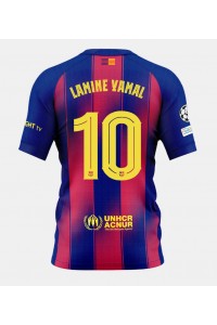 Fotbalové Dres Barcelona Lamine Yamal #10 Domácí Oblečení 2025-26 Krátký Rukáv